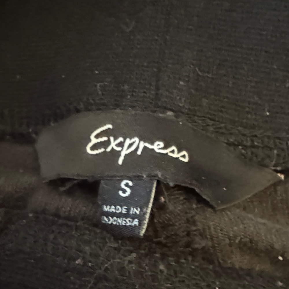 Express Black Drawstring Sweatpants - image 1